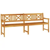 Vidaxl Zunanja klop Naravna 220 x 56 x 90 cm Masiven les akacije