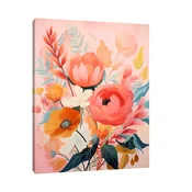 Canvas Slika na platnu Roze cvece, Bez rama, 40 x 50 cm