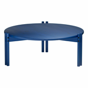 Plavi okrugao stolic za kavu od masivnog bora o 80 cm Sticks – Karup Design