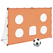 Vidaxl Otroški nogometni gol s ponjavo in žogo 182x62x118 cm