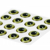 3D oei za potezanke SYBAI 3D Epoxy Eyes, Real Green, 7.5 mm