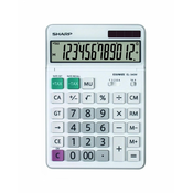 Sharp kalkulator EL340W, namizni, 12-mestni