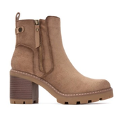 Refresh za ženske. 17303102-BEIGE Škornji 173031 beige (40), Bež, 3 do 5 cm, Zip, Priložnostno