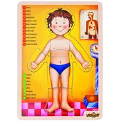 Woody Puzzle ljudsko telo engleska verzija 90332
