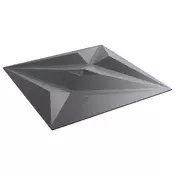 vidaXL Stenske plošče Zvezda 12 pcs Zvezda Sivi 50 x 50 cm XPS Pena