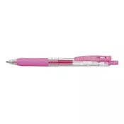 Gel olovka ZEBRA Sarasa s gumbom 0,5 mm svijetloružičasta 35137