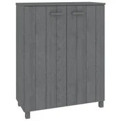 Vidaxl omara za čevlje 85x40x108 cm trdna borovina