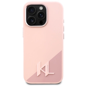 Karl Lagerfeld zaščitni ovitek Silicone Shadow Metal Initial MagSafe, Iphone 16 Pro Max