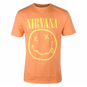 Metal majica moška Nirvana - Yellow Smiley - ROCK OFF - NIRVTS04MO