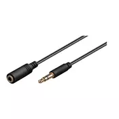 MicroConnect Avdio podaljševalni kabel, 1m 3.5 mm Minijack moški-ženski