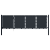 Vrtna vrata Čelik 350x100 cm Antracit