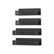 Songmics Komplet začimbnikov magnetni 4-delni 30x10x75 cm 275x9x75 cm črna