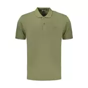 Moška zelena polo majica s kratkimi rokavi