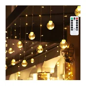 Aigostar - LED spoljašnji božicni lanac 120xLED/6W/230V/8 funkcija 3x0,6m IP44 topla bela+daljinski upravljac
