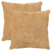 vidaXL Prevleka za blazino 2 kos HEERLEN Taupe 60 x 60 cm