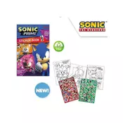 KIDS LICENSING Ustvarjalni set Ježek Sonic (pobarvanka, nalepke), SN00013