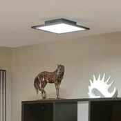 Lindby LED plošča Lamin, črna, 30 cm, CCT, z možnostjo zatemnitve, daljinski - Dnevna soba/jedilnica - Sodobni - črna, bela - Kovina