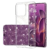Prozoren TPU gel ovitek Techsuit SparkleSkin za Motorola Edge 60/Edge 60 Fusion