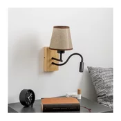 Brilagi - LED zidna lampa NUBILA WOOD 1xE27/25W/230V + LED/3W hrast/braon