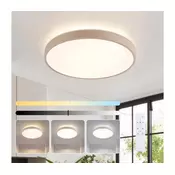 Brilagi - LED prigušiva svetiljka GLASS POOL DOUBLE LED/48W/230V 40 cm bež + daljinski upravljac