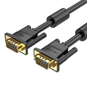 VGA(3+6) kabel s feritnim jezgrama Vention DAEBI 3m, 1080P 60Hz (crni)