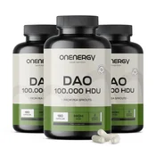 3x DAO diamin oksidaza 100.000 HDU, skupaj 540 kapsul