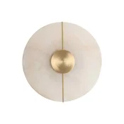 Viokef LED stenska svetilka Lusso, O 20 cm - Dnevna soba/jedilnica - bela marmorirana