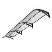 VEVOR Nadstrešek za vrata 965x2975x275 cm Prozoren