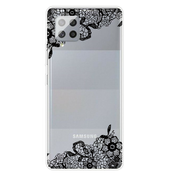 TPU gel ovitek Black Lace za Samsung Galaxy A42 5G