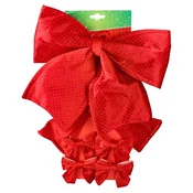 FESTA Novogodišnja dekoracija Mašna Deco bow 10, Crvena