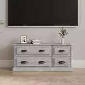 Vidaxl vidaXL TV omarica, siva, hrast sonoma, 100x35,5x45 cm