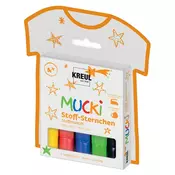 Flomasteri za tekstil Zvijezde MUCKI KREAUL 5 kom (Djecji)
