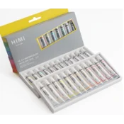 HIMI Akvarelne barve - 24 barv - tuba 12 ml