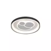 ITALUX PLF-54205-BK-WH - LED prigušiva stropna svetiljka FLORINA LED/46W/230V crna + daljinski upravljač
