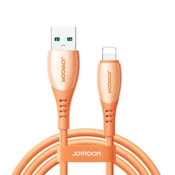 Joyroom USB-A kabel – iPhone Lightning Vibrant Series 3A 1,2 m – oranžen
