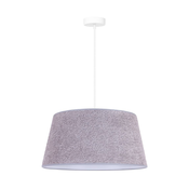 Duolla - Luster na sajli BOUCLE 1xE27/15W/230V precnika 50 cm, sive boje