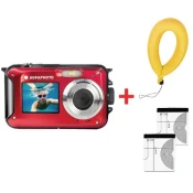 Kompaktni podvodni fotoaparat AgfaPhoto - Realishot WP8000 Bundle, crveni