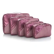 Heys Metallic Packing Cube 5pc Burgundy