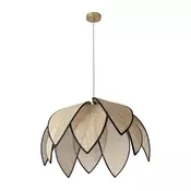 Osram - Luster na sajli DECOR RATTAN 1xE27/15W/230V precnik 67 cm bež/crna
