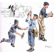 Special Hobby maketa-miniatura RAF mechanics for Wellington (3 fig.) • maketa-miniatura 1:72 figure • Level 4
