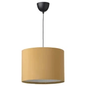 MOLNSKIKT / SUNNEBY Visilica, crna/tamnožuta somot, 42 cm