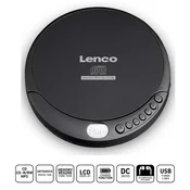 LENCO Prenosni CD MP3 predvajalnik s črno zaščito proti udarcem
