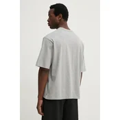 Bombažna kratka majica Levis HALF SLEEVE GR PCKT T moška, siva barva, 001MH