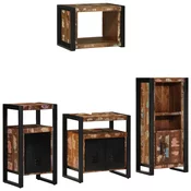 vidaXL Komplet pohištva za kopalnico 4 pcs Trden recikliran les