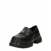 Mokasinke Tommy Jeans TJW CHUNKY LOAFER za žene, boja: crna, s platformom, EN0EN02504