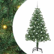 Vidaxl Božično drevo med 300 LED z stojalom Zelena 180 cm PVC