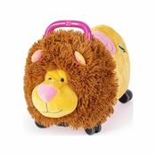 Teddies Smešna kolesa Rider Ride-On Teddy Bear Plush Pink 12 m+