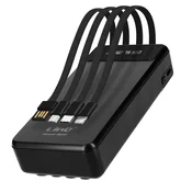 LINQ 25800 mAh rezervna baterija, snemljiv kabel 4 v 1, LinQ - ČRN, (20773622)