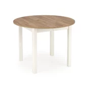 Stol Houston 961 Bijela, Craft hrast, 76cm, EstensioneNastavak, Prirodno drvo furnira, Medijapan, Medijapan