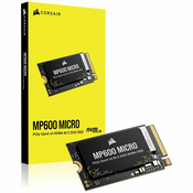 Corsair MP600 Micro NVMe SSD, PCIe 4.0 M.2 Typ 2242 - 1 TB-CSSD-F1000GBMP600MCR